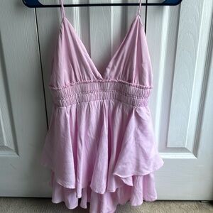 Juniors Dress-light pink- small